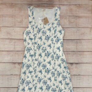 🌸 Blu Pepper Cream Blue Floral Dress NWT 🌸